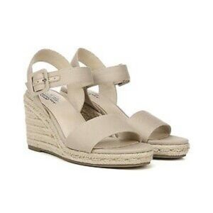 Life Stride Tango Taupe Canvas Espadrille Wedge 7